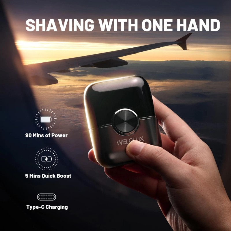Electric Foil Shavers for Men: Upgraded Mini Razor with 4