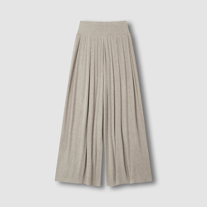 JAJU [JAJU/자주] 여 컴피 와이드 라운지 팬츠_멜란지베이지 [JAJU] Women's Comfy