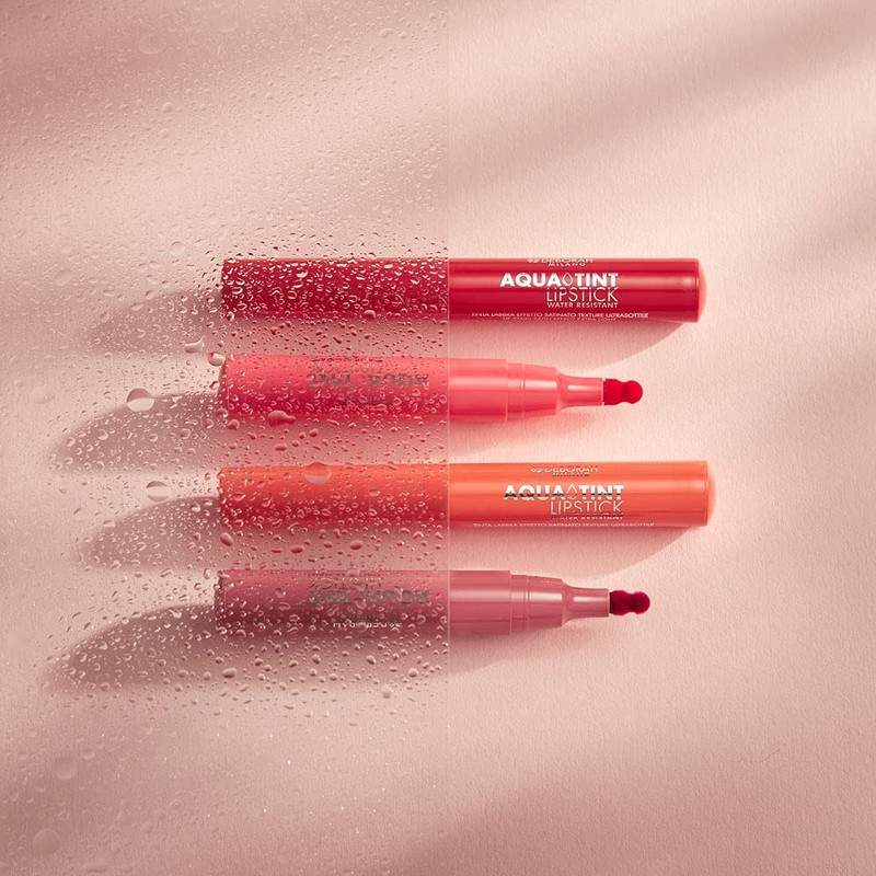 Deborah Milano Aqua Tint Lipstick with Aloe Vera, Long Life,