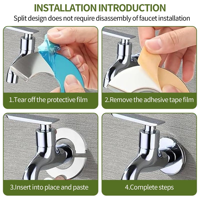 Shower Pipe Cover, 10 PCS Wall Split Pipe Holes Covers