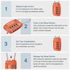 Puroma 2 Pack TSA Approved Luggage Locks, 4 Digit Combination