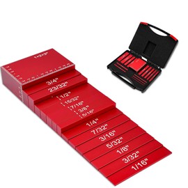 Setup Blocks Height Gauge Set, 15PCS Precision Aluminum Setup Bars for Router and Table Saw Accessories Woodworking tools, Laser Engraved Size Markings Gauge Set Up Blocks