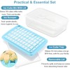 ARTLEO Ice Cube Tray with Lid and Bin for Freezer,