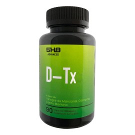 5h8 D-tox Vinagre De Manzana,curcuma,cardo Mariano 90pz Sabor Sin Sabor