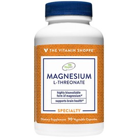 The Vitamin Shoppe Magnesium - Muscle Relaxation, Bone Health & Energy Production Support, Daily Mineral (90 Vegetable Capsules)
