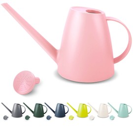 Watering Can for Indoor Plants, Small Watering Cans for House Plant Garden Flower, Long Spout Water Can for Outdoor Watering Plants 1. 8L 1/2 Gallon (Pink)