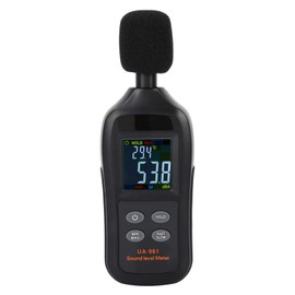 UA961 Black Portable Handheld Digital Sound Level Meter Noise Tester