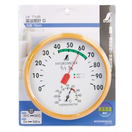 シンワ測定(Shinwa Sokutei) 温湿度計 G 丸型15cm 72605
