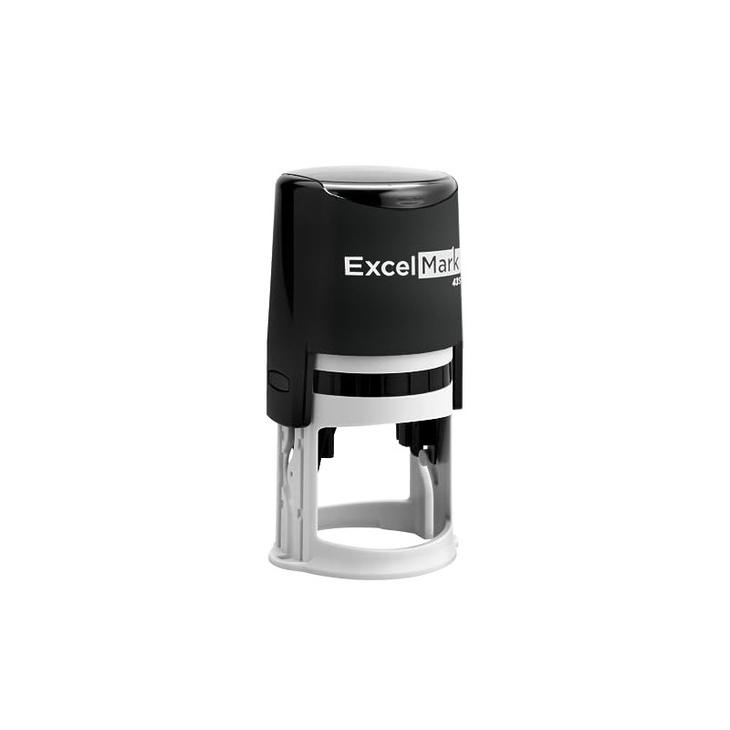 ExcelMark Custom Self Inking Address Stamp with Monogram - Style