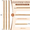 Menkxi 4 Pcs Wooden Shovel Handle Replacement for Long Handle