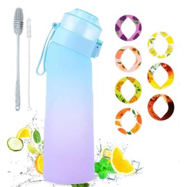 Flavor Water Bottle Air a Water Bottle 650ml Sports Water Bottle Water Bottle Water Bottle BPA Free Gradient Reusable Plastic Water Jug Leak Proof Fruit Fragrance Water Bottle for Gym Yoga Travel