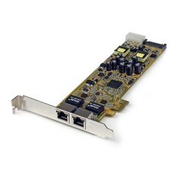 StarTech.com ST2000PEXPSE Dual Port PCI Express Gigabit Ethernet Network Card Adapter-2 Port PCIe NIC 10/100/100 Server Adapter with PoE PSE