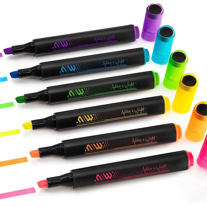 Ashton and Wright - ElectroGlide Triangular Highlighters (Neon & Pastel)