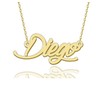 HUAN XUN Diego Necklaces Gold Name Necklace for Women Charm