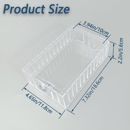 Large Thermostat Lock Box Cover with Key,Universal Clear Thermostat Cover Compatible for Thermostat On Wall,Thermostat Guard Fits Thermostats 7''W x 4.7''H inches or Smaller (Transparent-1Set)