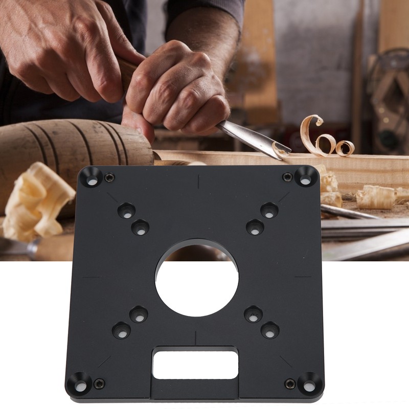 Router Table Insert Plate Aluminium Alloy CNC Trimmer Woodworking Engraving