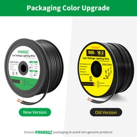 FIRMERST 16/2 Low Voltage Landscape Wire Outdoor Lighting Cable UL Listed 500 Feet
