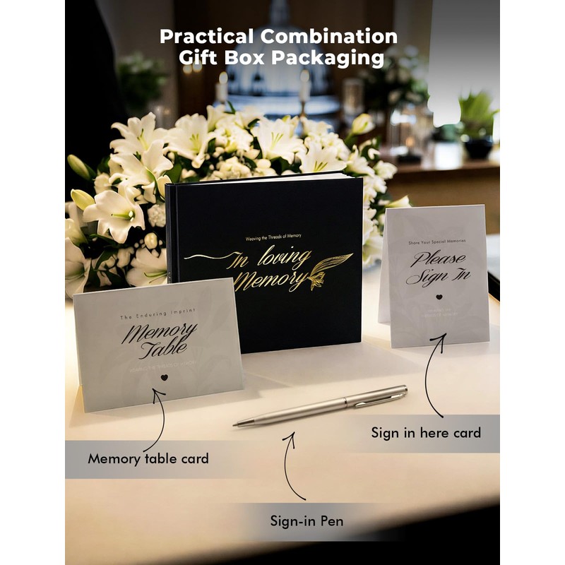 molekaus Funeral Guest Book, Celebration of Life Memorial Book