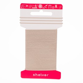 Shelver Elastic String Cord, Black-White-Beige, 1mm-1.5mm-2mm-2.5mm-3mm, 6 metres