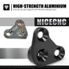 NICECNC Black Aluminum Exhaust Mount Bracket for Suzuki DRZ400S/DRZ400SM 2000-2024