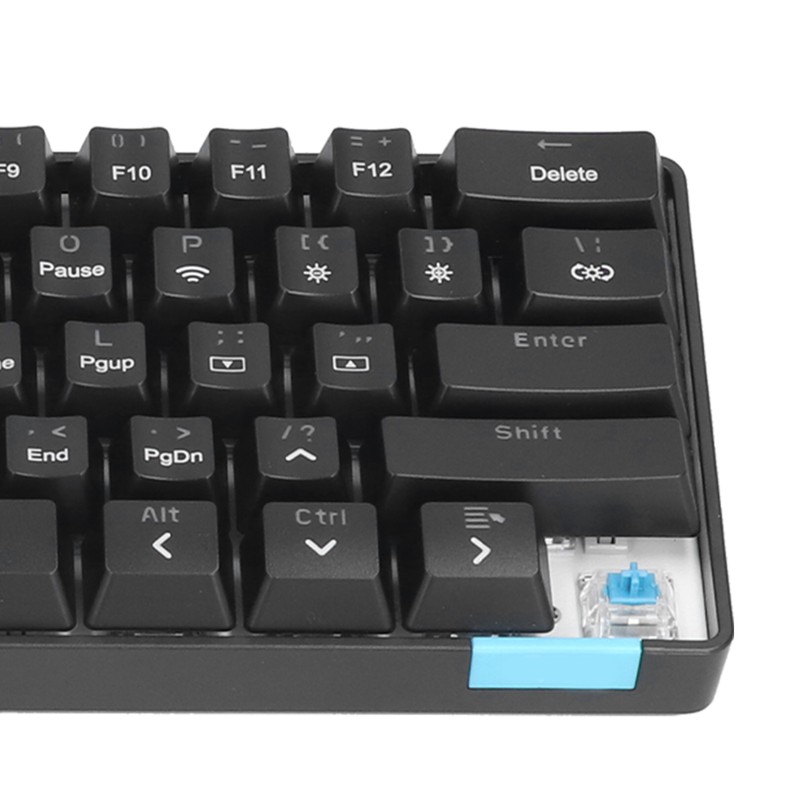Wireless Keyboard 12 Lighting Effects PBT 61 Keys Stable Transmission