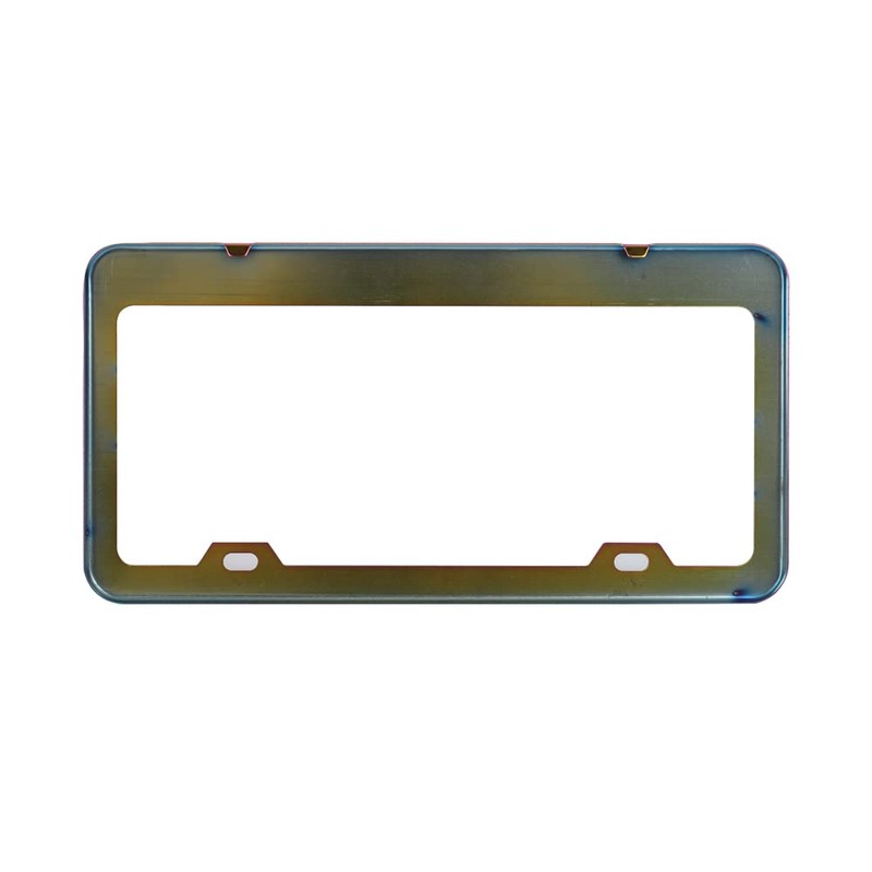 2Pcs MOMO Neo Chrome Aluminum Alloy License Plate Frame W