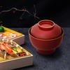 yam002 Yamanaka Lacquerware Zoni Bowl Soup Bowl with Lid, Large,