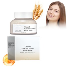 Black Rice Beauty Mask, Moisturising Rice Mud Mask, Face Mask Rice & Honey, Face Mud Covers Skin Care, Rice Honey Spa Mask, Moisturising, Firming Skin, All Skin Types