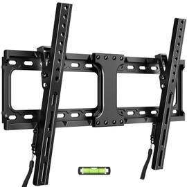 IWORKBORAD 55 65 75 85 inch Low Profile TV Wall Mount for 32-90 '' TVs, Tilt TV Mount Bracket, Safe Lock & Quick Release, Max VESA 600x400mm, 24 inch Studs,132 lbs, Fit Most 55+ 75+ 85+ 86 TVs