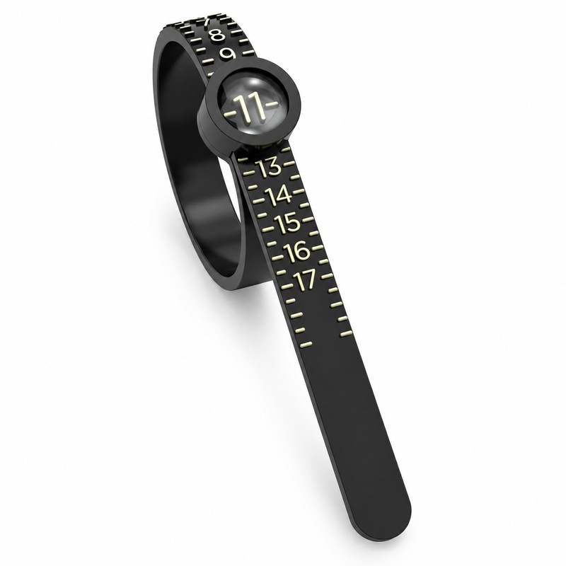 Ring Sizer with Magnifier for Finger Measuring – US/UK/EU/HK Size