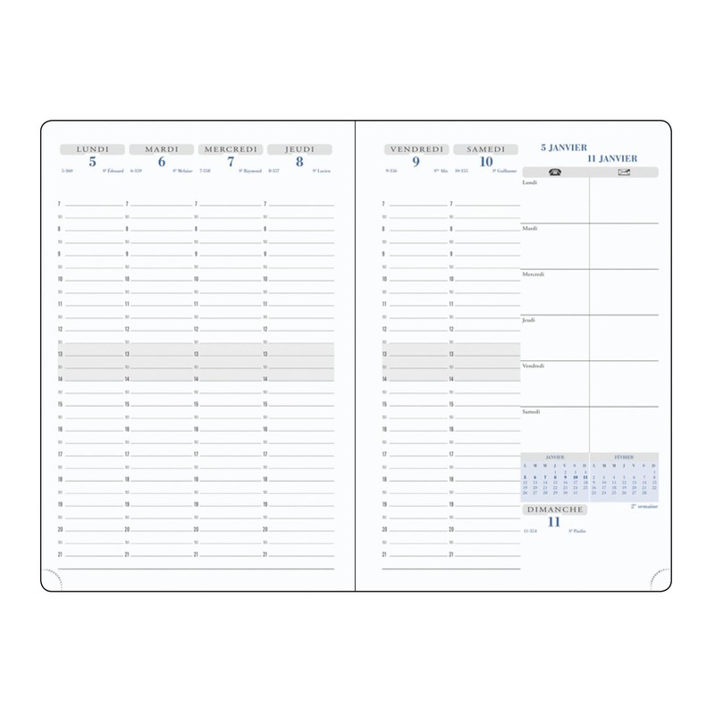 Exacompta - Ref. 2001267E – 1 Schreibtischkalender SAS 20, Motiv