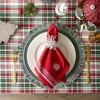 DII Yuletide Plaid Christmas Collection Holiday Dining Table Linen, Tablecloth,