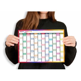 2025 Wall Planner A3 2025 Wall Calendar Large Jan to Dec Yearly Planner Full Year Planning Chart Academic Annual Poster for Student Family School Office Work Study 29.7 x 42.0 cm(Folded)(1pc)