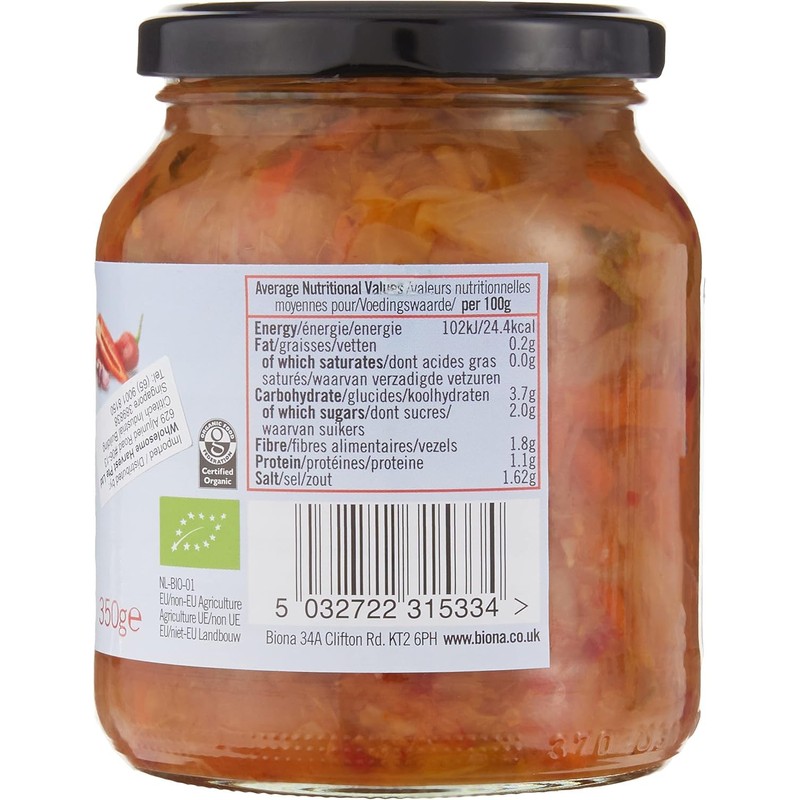 Biona Kimchi 350gm (Pack of 6)