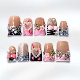 NailPhoria｜SURPRISE DEAL Collections (70 Styles) acrylic press nails:_00's Crush_L