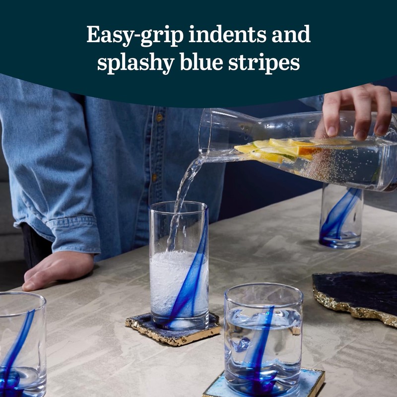 Libbey Blue Ribbon 16 Piece Tumbler and Rocks Glass Set,