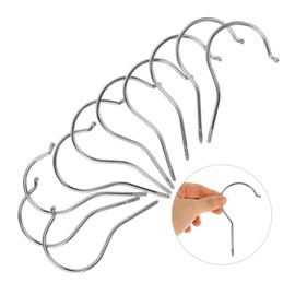 WATIIFUFU Pack of 10 Clothes Hanger Hooks Accessories Multi-Purpose Screw Hooks DIY Screw Hooks Clothes Hanger Accessories Hooks Ceiling Hooks