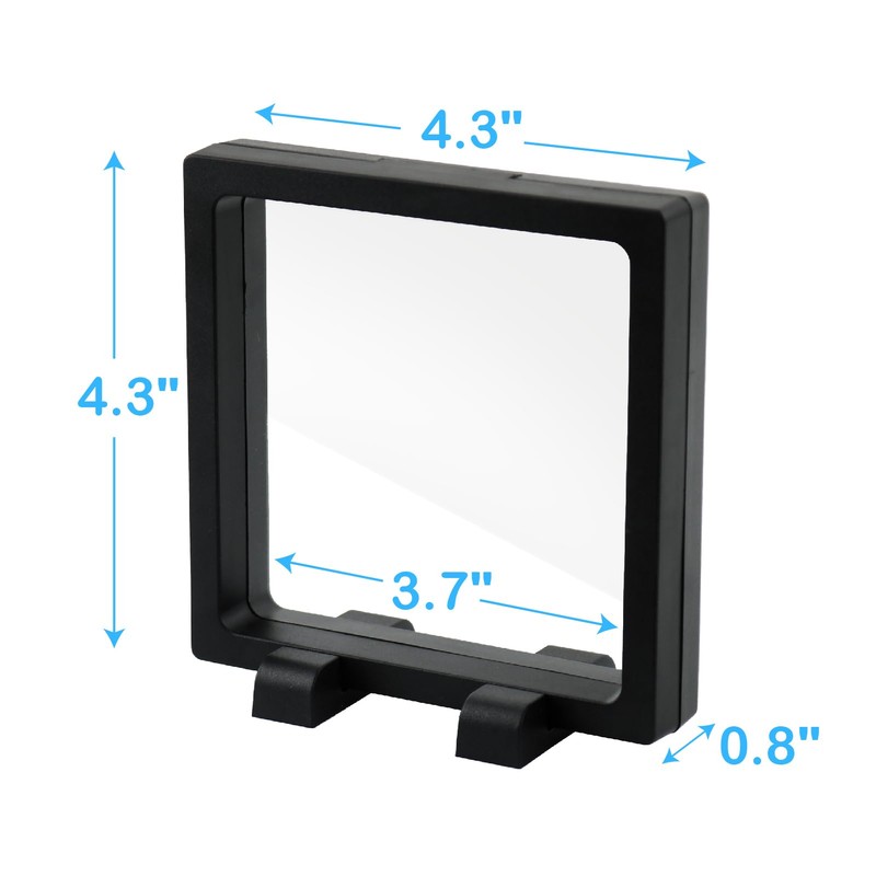 Challenge Coins Display Frame, Clear 3D Floating Holder, Small Shadow
