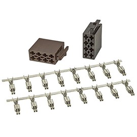 tomzz Audio 5800-126 ISO Connector Housing Assembly Set Power + Speaker Including Contacts for Car Radio Cable