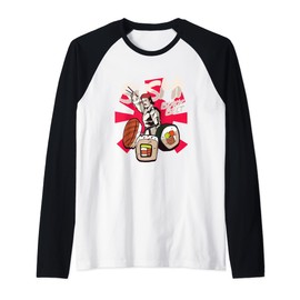 Chef Sushi Master Black Belt Japanese Cuisine Lover Foodie Raglan Baseball Tee