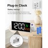 Netzu Projection Alarm Clock, Digital Clock with 350° Rotatable Projector,