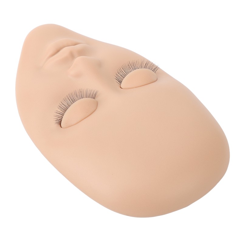 Lash Mannequin Head Reusable Soft Rubber 3D Effects Replaced Eyelids