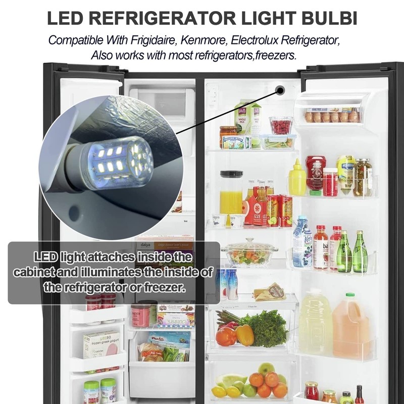 Kscjdg KEI D34l Refrigerator Light Bulb Replacement Frigidaire Light Bulb