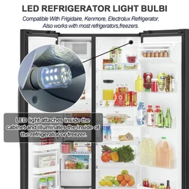 Kscjdg KEI D34l Refrigerator Light Bulb Replacement Frigidaire Light Bulb 5304511738 Frigidaire Refrigerator Parts PS12364857 AP6278388 -(110V-240V 3.5W)-1Pack