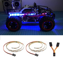 elechawk LED Light Strip for RC Fixed Wing Airplane Flying Wing Plane AR Wing Drone Model Car Truck (Blue)