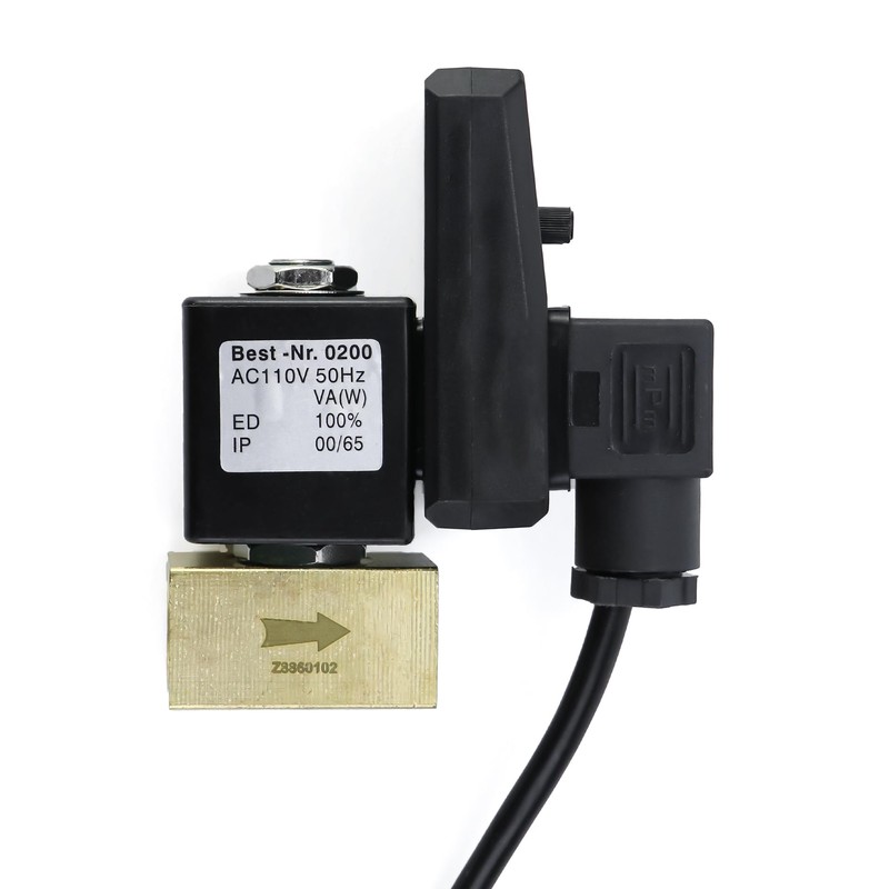 QWORK Automatic Timed Condensate Drain Valve, 4 Pack 1/2" Ac110v