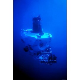 24x36 gallery poster, DSV Alvin a crewed submersible much used for underwater exploration