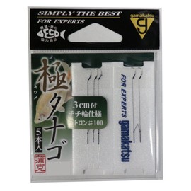 Gamakatsu KIWAME TANAGO Hook with 3cm Tetoron #100 5pcs