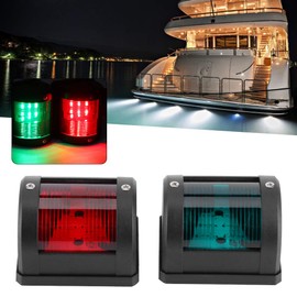 Toothbace Boat Navigation Light, Red and Green Lights, Deck Side Port Starboard Lights, Sailing Signal Light for Boating Fishing Yacht, Pontoons, Chandlery Boat