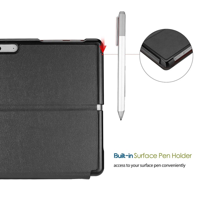 ProCase Slim Light Smart Cover Stand with Built-in Pen Holder,